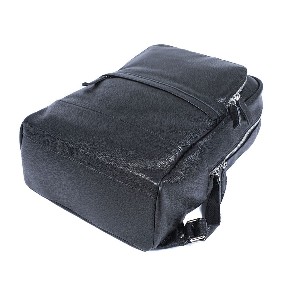 Black Leather Bookbag | DÔME - Image 5