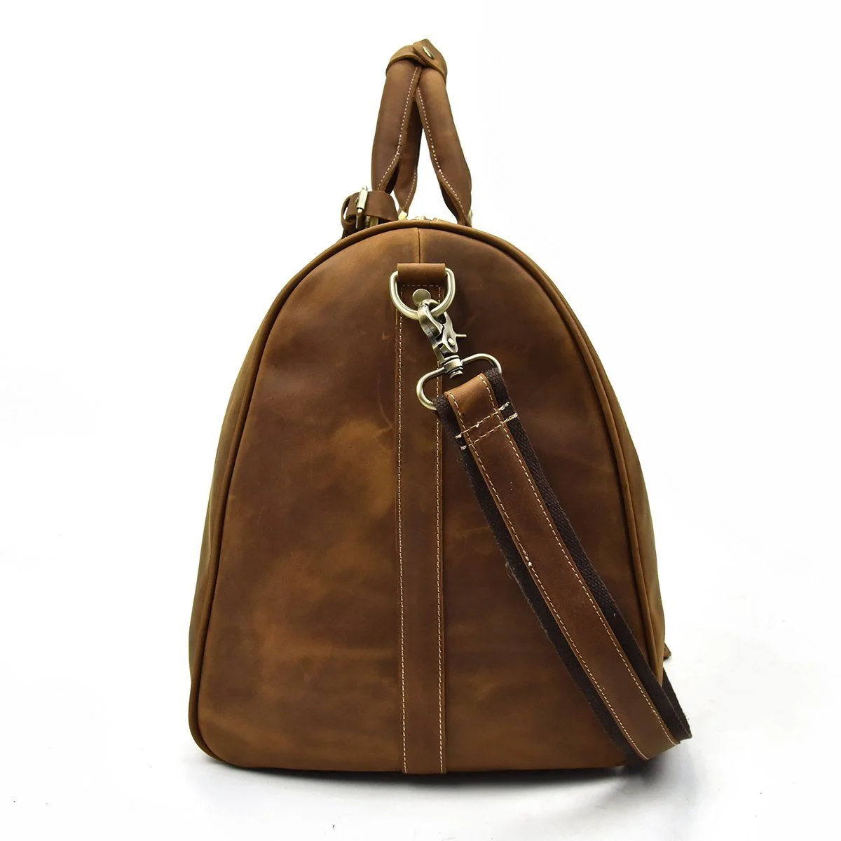 Brown Leather Holdall | SANTIAGO - Image 6