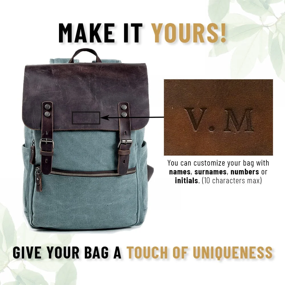 Cotton Canvas Backpack | MILAN - Image 23