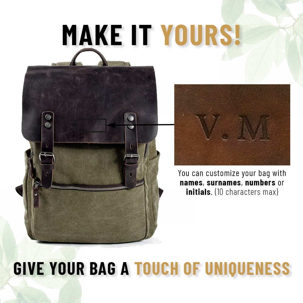 Cotton Canvas Backpack | MILAN - Image 24