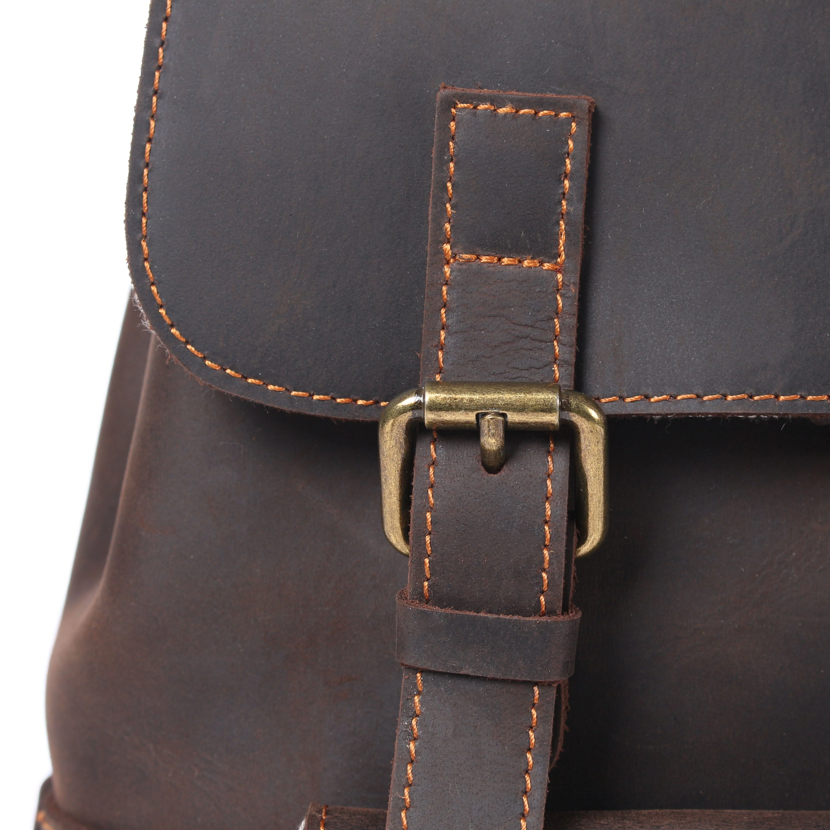 Leather Drawstring Backpack | DASHAN - Image 12