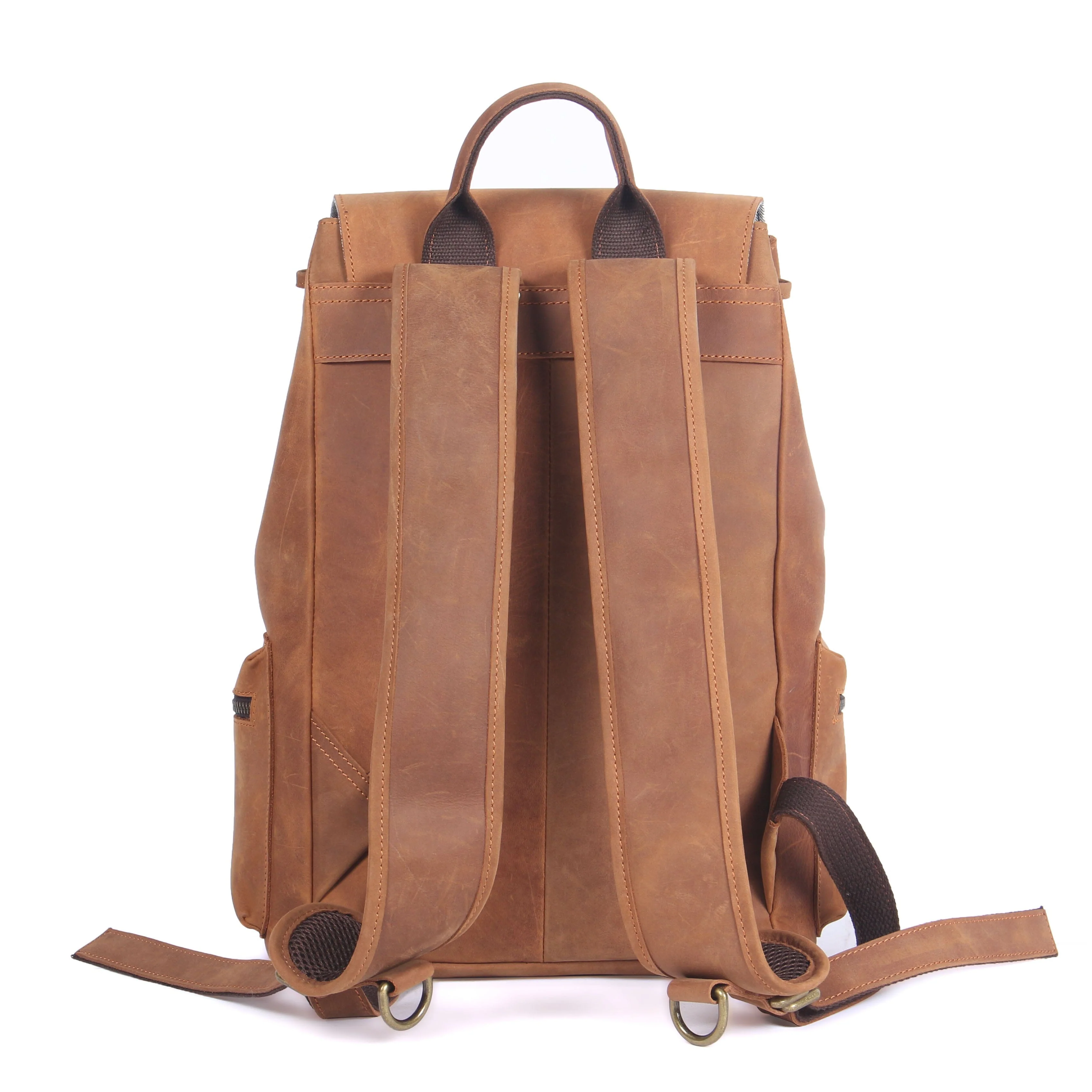 Leather Drawstring Backpack | DASHAN - Image 6