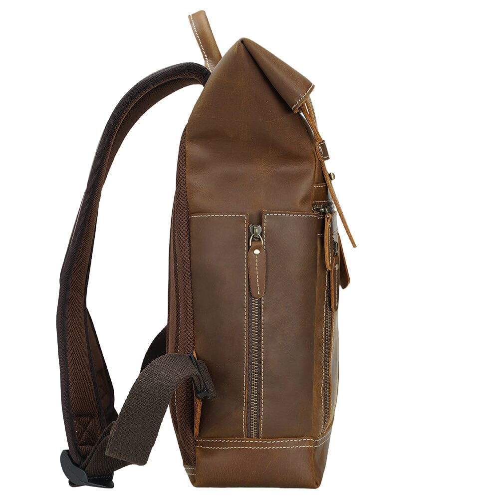 Leather Laptop Bookbag | VINSON - Image 5