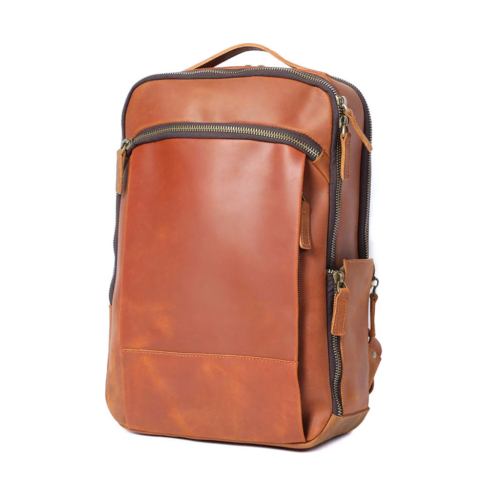 Leather Laptop Rucksack | ROSKA - Image 3