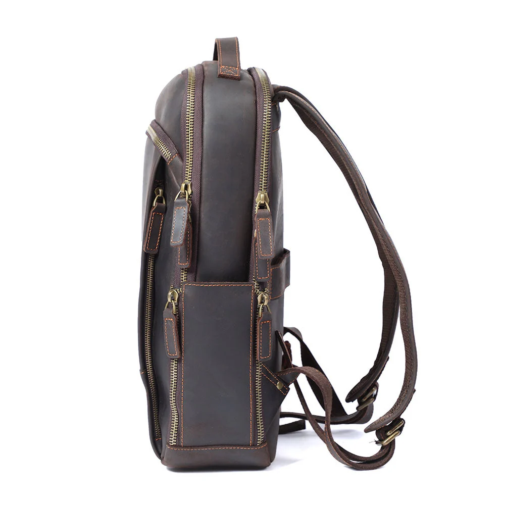 Leather Laptop Rucksack | ROSKA - Image 5
