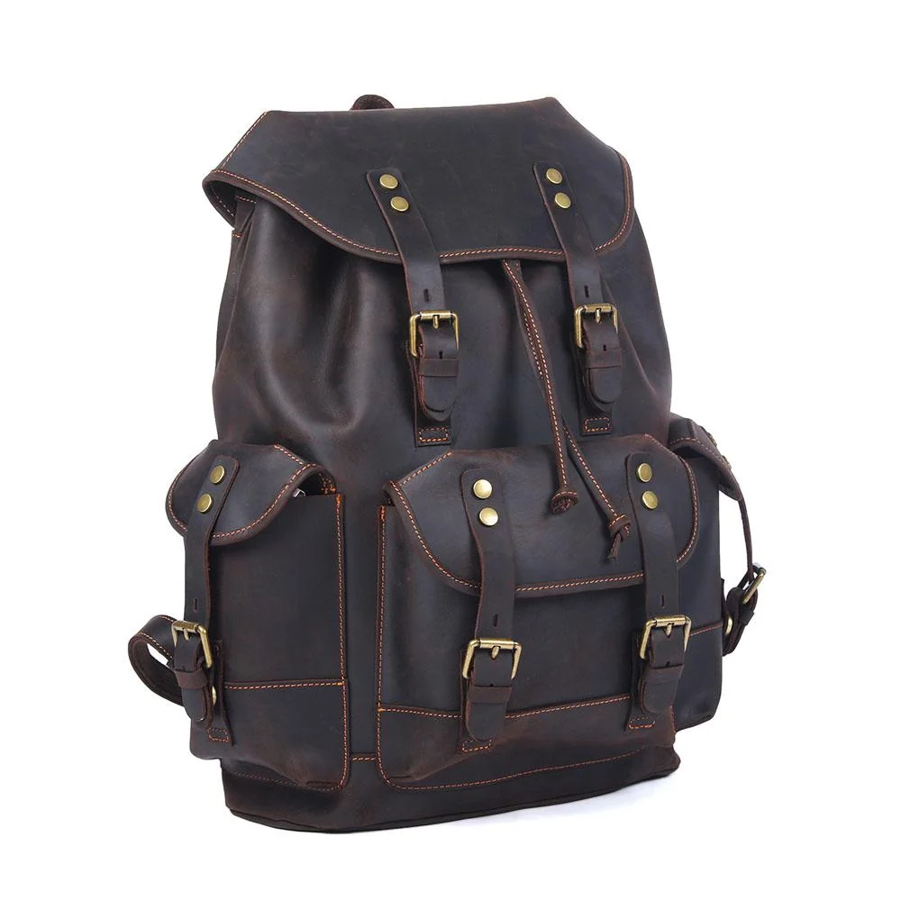 Leather Travel Backpack | WATERLOO - Image 3