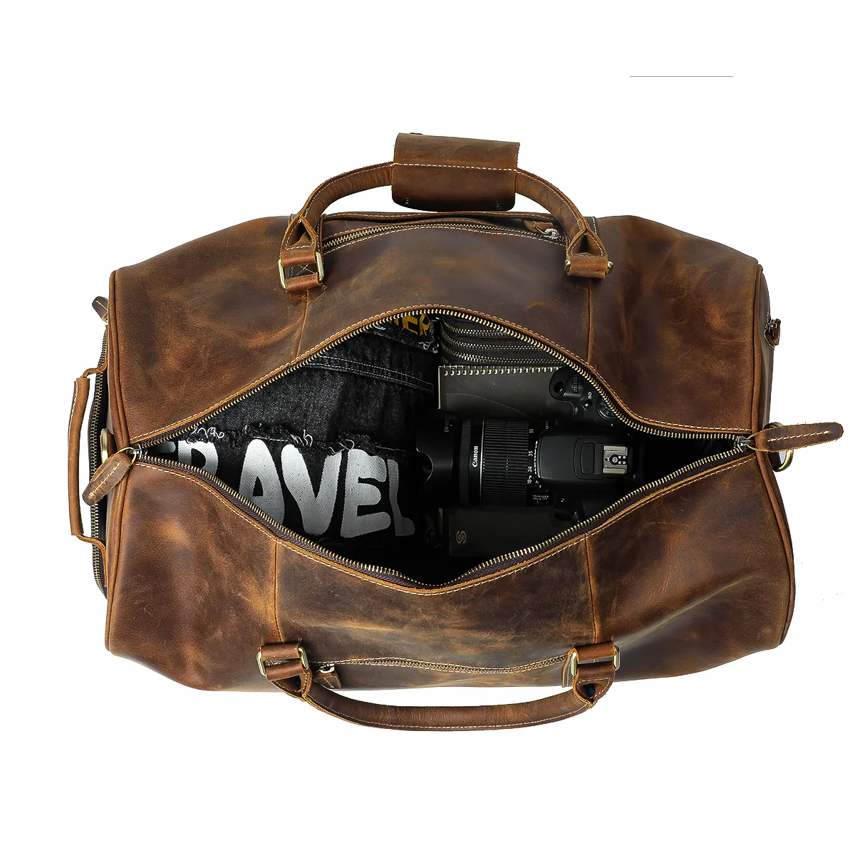 Mens Leather Travel Bag | CORDOBA - Image 10