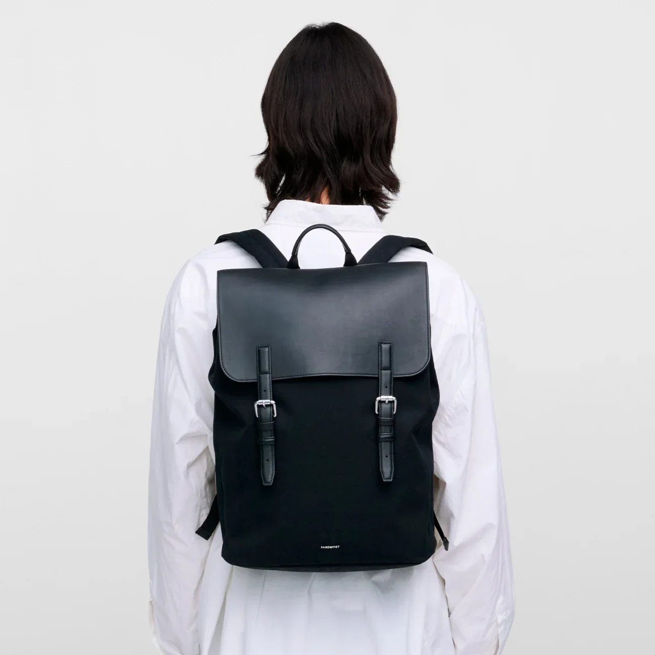 Leather Lid Backpack 16" - Image 10