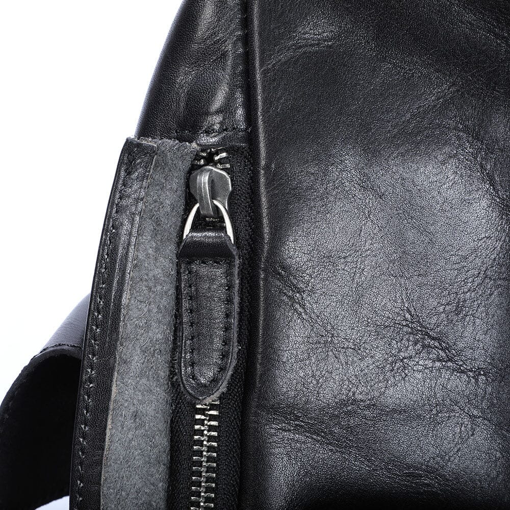 Small Black Leather Backpack | WALTER - Image 15