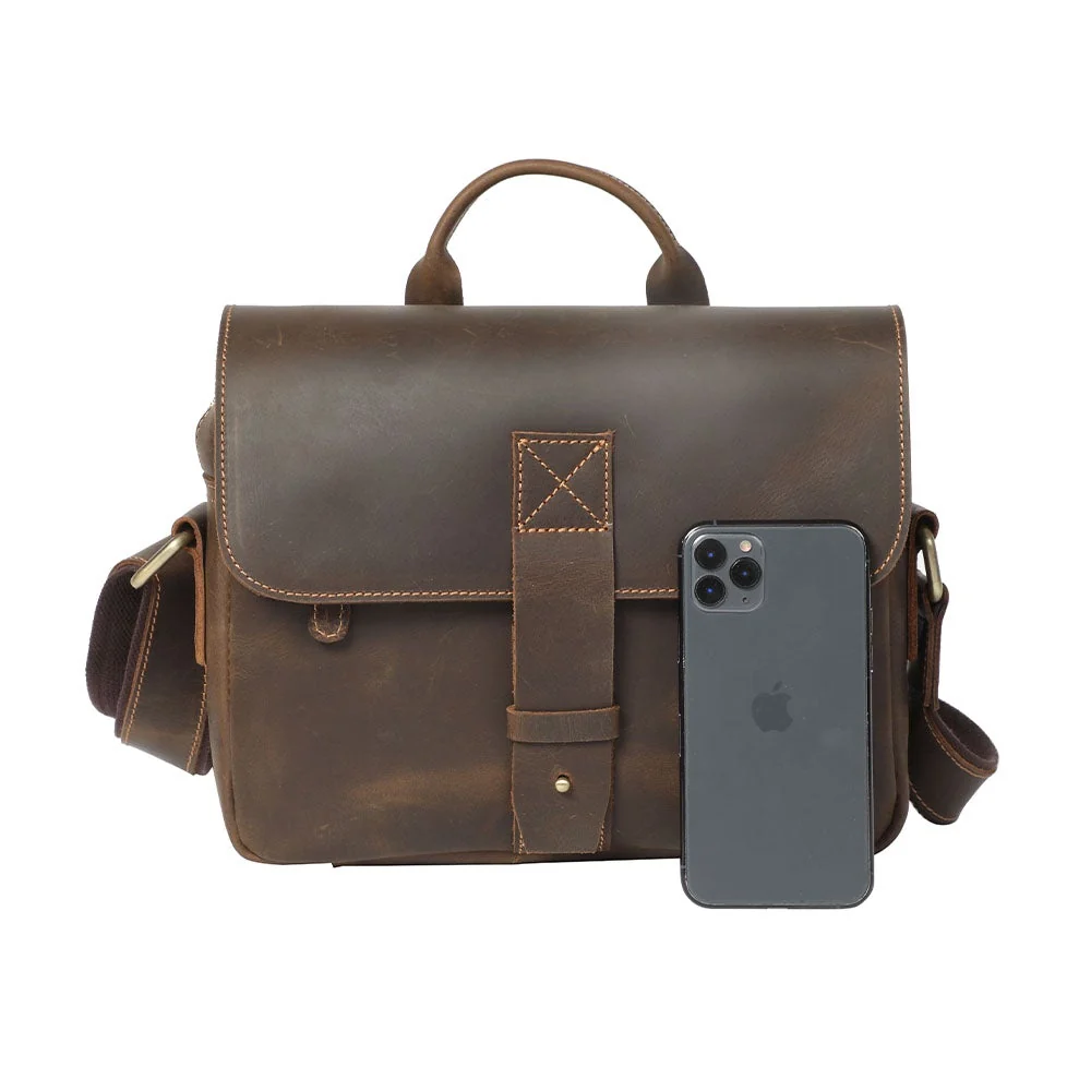 Small Leather Messenger Bag | JAYA - Image 2