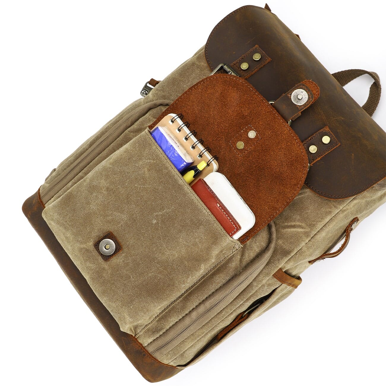 Vintage Leather Camera Backpack | DENALI - Image 23