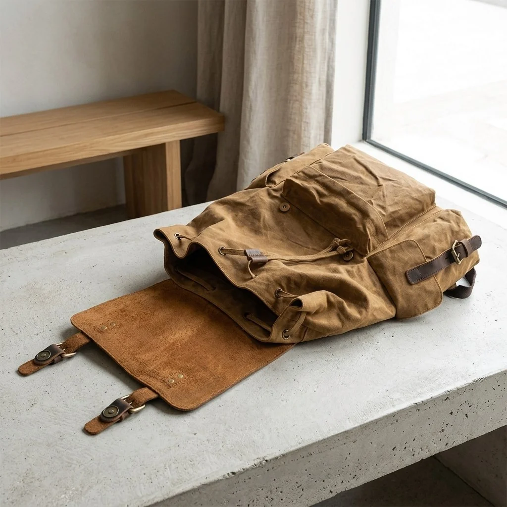 Waxed Canvas Backpack | LATVIA - Image 10
