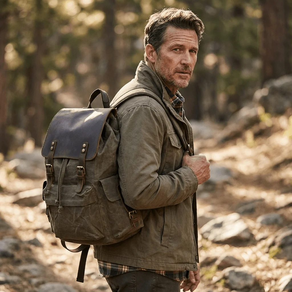 Waxed Canvas Backpack | LATVIA - Image 23