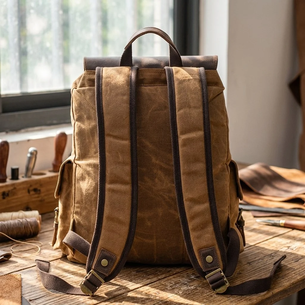 Waxed Canvas Backpack | LATVIA - Image 8