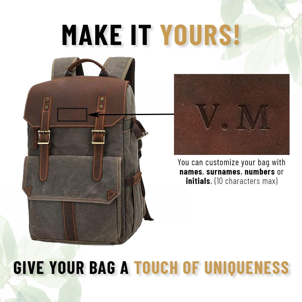 Waxed Canvas Camera Backpack | ALGONQUIN - Image 22