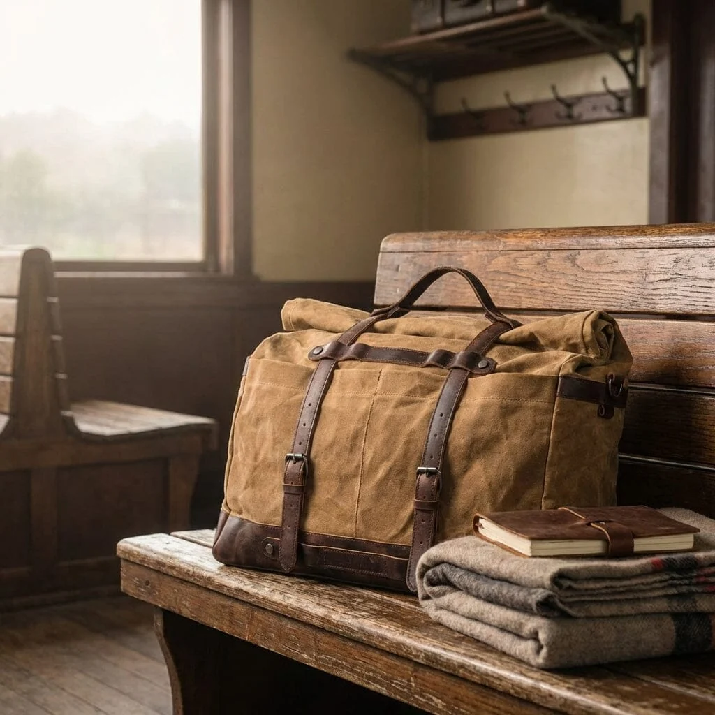 Waxed Canvas Duffle Bag | NUNAVUT - Image 2